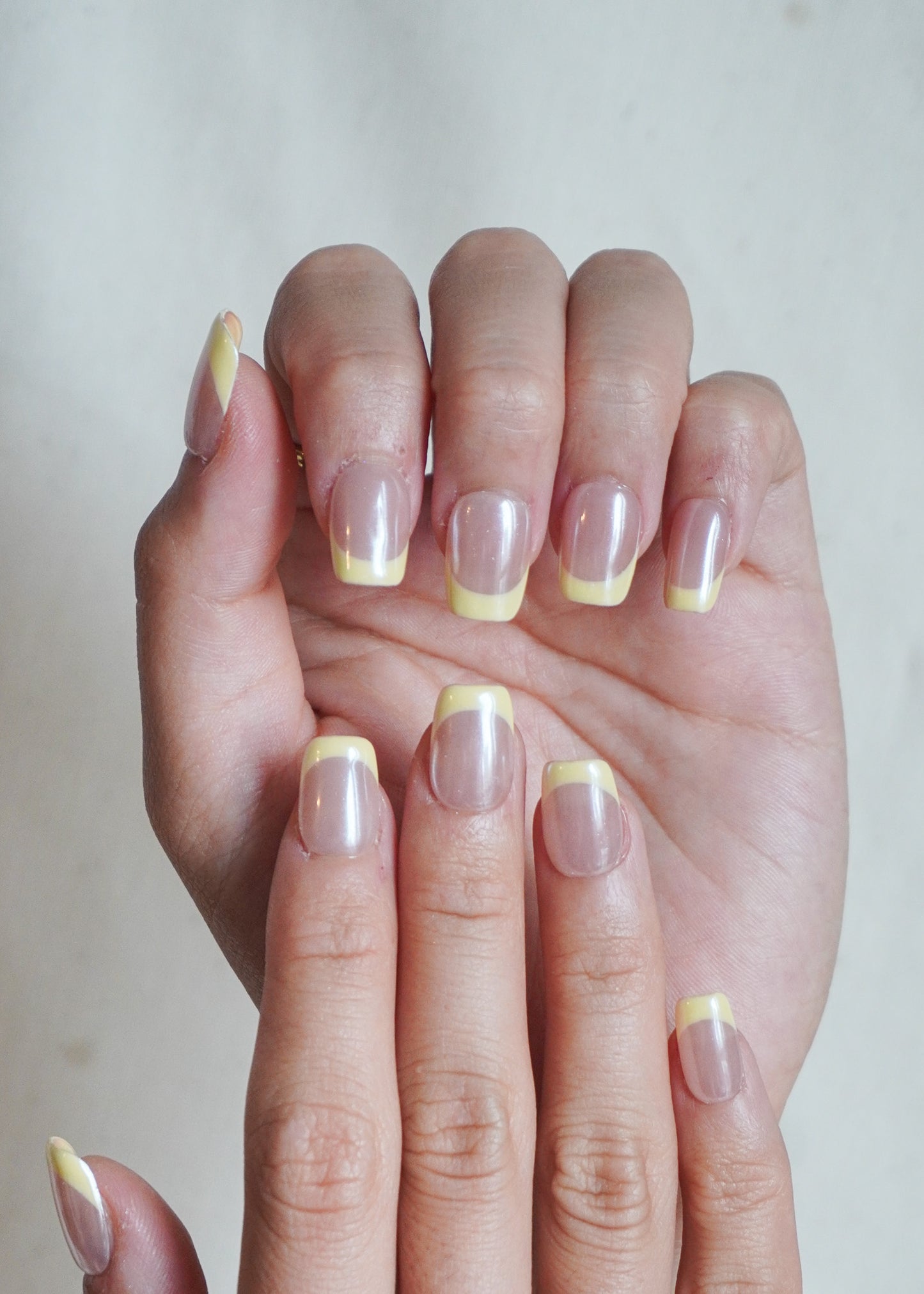 Lemon Line French Tip