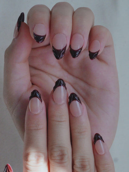 Wine Ember French Tip